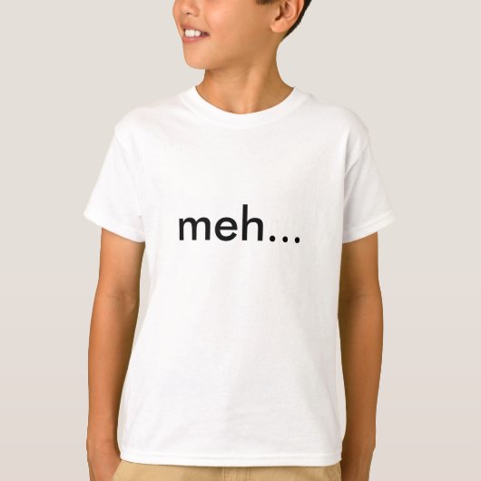 Meh... Kinder T-shirt (Voorkant)