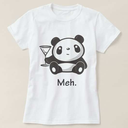 Meh Panda T-shirt (Design voorkant)