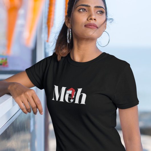 Meh Sarcastische Kerstmis T-shirt