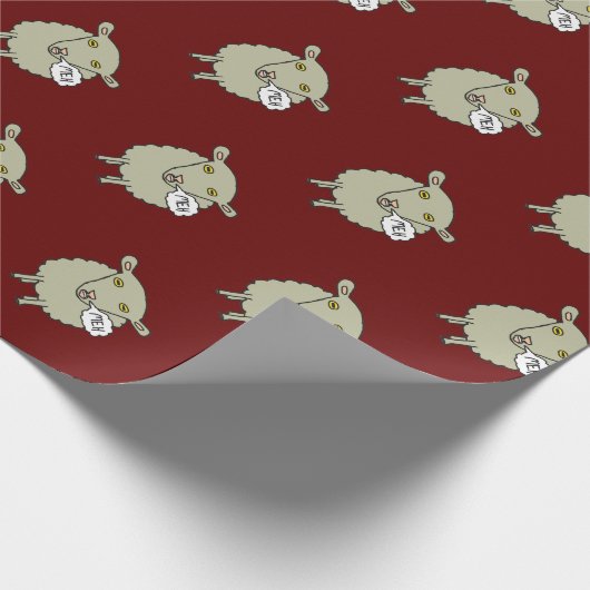 Meh Sheep Cadeaupapier (Hoek)