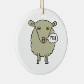 Meh Sheep Keramisch Ornament (Rechts)