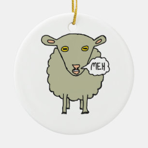 Meh Sheep Keramisch Ornament
