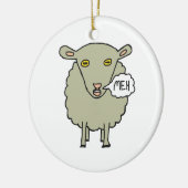 Meh Sheep Keramisch Ornament (Links)