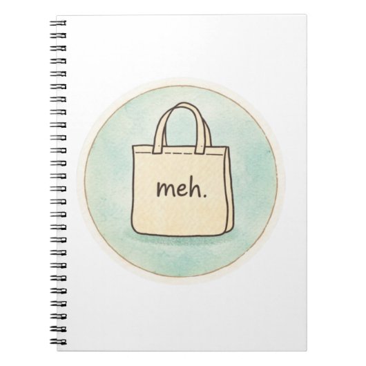 Meh Shopping Tote Notes  Notitieboek (Voorkant)
