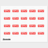 Meh Stamp Ronde Sticker (Vel)