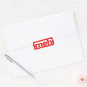 Meh Stamp Ronde Sticker (Envelop)