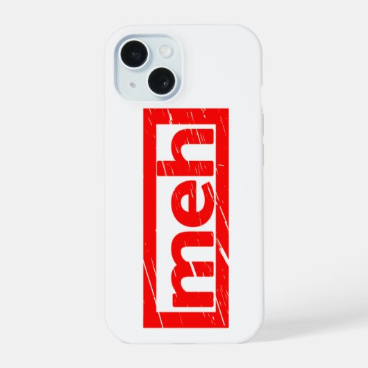 Meh Stempel iPhone 15 Case (Achterkant)