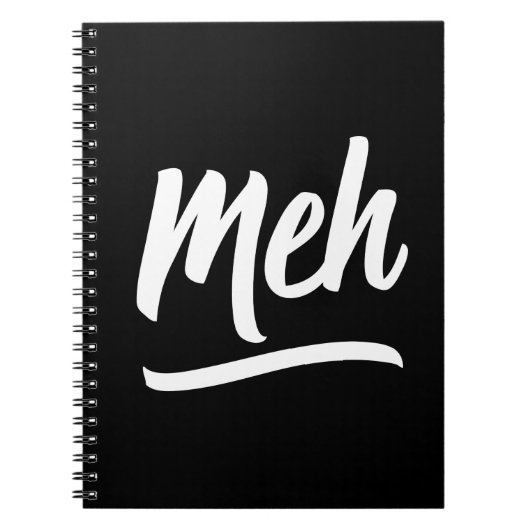 Meh Typografie Notitieboek (Voorkant)