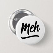 Meh Typografie Ronde Button 5,7 Cm (Voorkant /achterkant)
