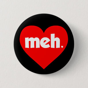 Meh Valentijnsdag Heart Ronde Button 5,7 Cm