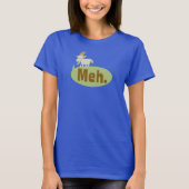 Meh (zei de geit) Grappige Wordplay Cartoon T-shirt (Voorkant)