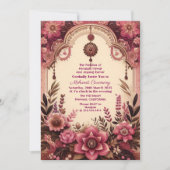 Mehandi Ceremonie Mulberry Paviljoen Indiase bruil Kaart (Voorkant)