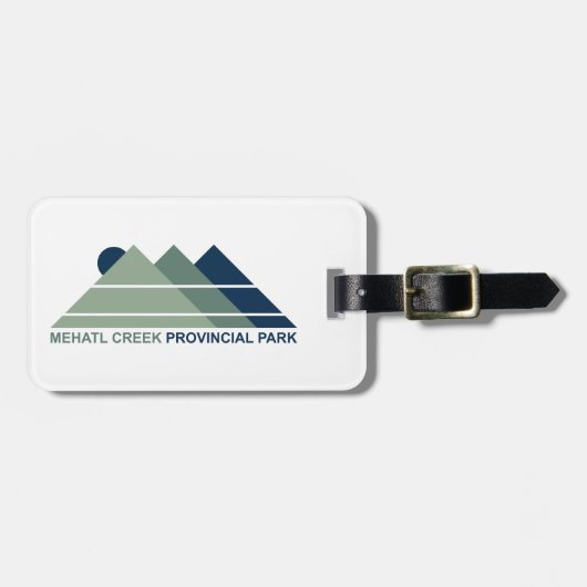 Mehatl Creek Provincial Park Mountain Sun Bagagelabel (Voorkant horizontaal)