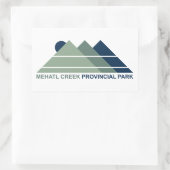Mehatl Creek Provincial Park Mountain Sun Rechthoekige Sticker (Tas)