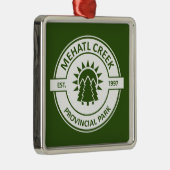 Mehatl Creek Provincial Park Sun Trees Metalen Ornament (Rechts)