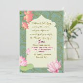 Mehendi Ceremony Digitale Uitnodigingen (Staand voorkant)