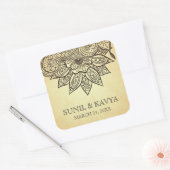  Mehendi Henna Indiase bruiloft gunst Sticker (Envelop)