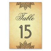 Mehendi Henna Indiase bruiloft Kaart (Achterkant)