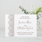 Mehendi Indiase Trouwdag Aankondiging hamsa Henna (Staand voorkant)