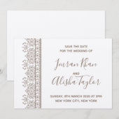 Mehendi Indiase Trouwdag Aankondiging hamsa Henna (Voorkant / Achterkant)