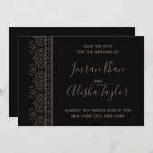 Mehendi Indiase Trouwdag Aankondiging hamsa Henna (Voorkant / Achterkant)