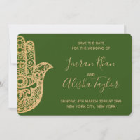 Mehendi Indiase Trouwdag Bewaar de datum hamsa Hen
