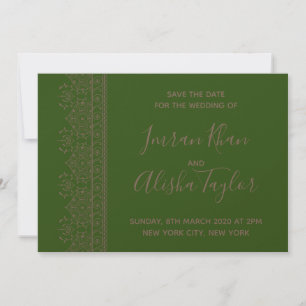 Mehendi Indiase Trouwdag Save the date hamsa Henna