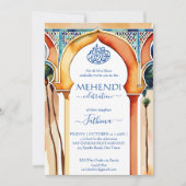 Mehendi Islamitisch Marokko Arabische stijl boog Kaart (Voorkant)