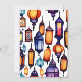 Mehendi Islamitisch Marokko Arabische stijl boog Kaart (Achterkant)