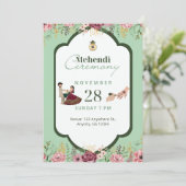 Mehendi Uitnodiging (Staand voorkant)