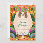Mehendi uitnodiging Digitale Mehndi uitnodiging (Voorkant)