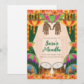 Mehendi uitnodiging Digitale Mehndi uitnodiging (Voorkant / Achterkant)