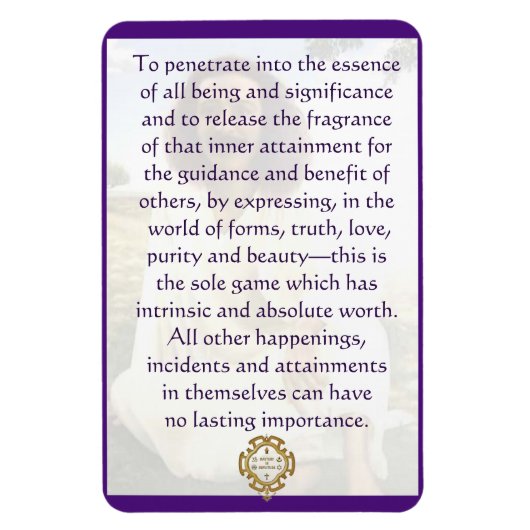 Meher Baba Game Magneet (Verticaal)