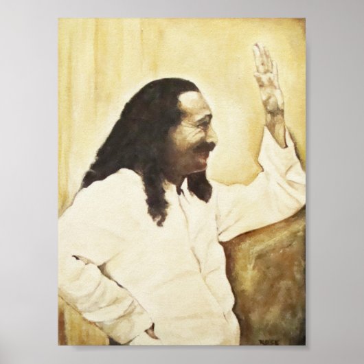 Meher Baba, "Happy Trails" Poster (Voorkant)