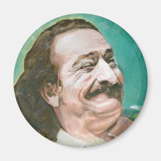 Meher Baba lachen Magneet (Voorkant)
