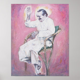 Meher Baba lachen— Poster