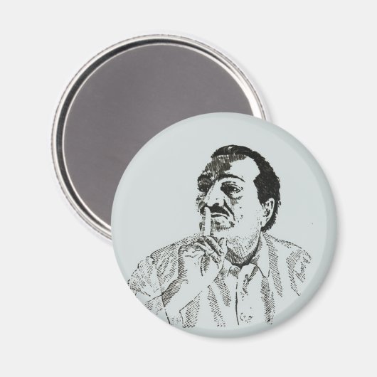 Meher Baba Silence Magnet (Voorkant / Achterkant)