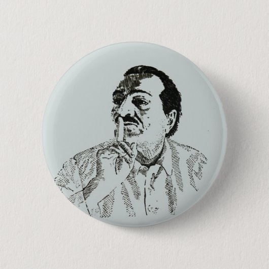 Meher Baba Silence Pinback Button (Voorkant)