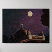 Meher Baba's Samadhi bij nacht Poster (Voorkant)