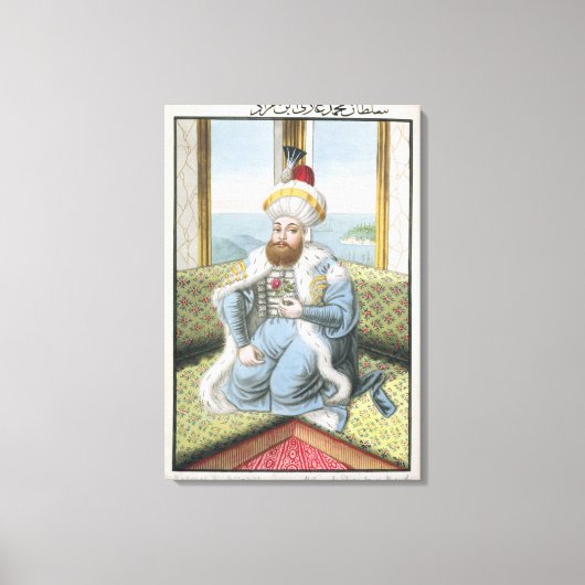 Mehmed II (1432-81) genaamd "Fatih", de veroveraar Canvas Afdruk (Voorkant)