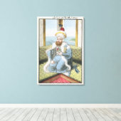 Mehmed II (1432-81) genaamd "Fatih", de veroveraar Canvas Afdruk (Insitu (Houten vloer))