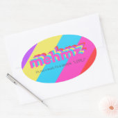Mehmz Gestreepte Tagline Sticker (Envelop)
