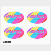 Mehmz Gestreepte Tagline Sticker (Vel)