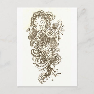Mehndi Briefkaart