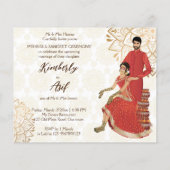 Mehndi budget nodig met schattige Indische hennabr (Achterkant)