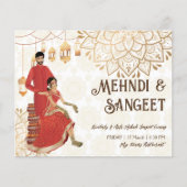 Mehndi budget nodig met schattige Indische hennabr (Voorkant)