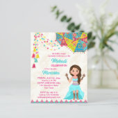 Mehndi budget nodig roze blauw schattig indiase me (Staand voorkant)