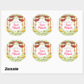 Mehndi-ceremonie-stickers Ronde Sticker (Vel)