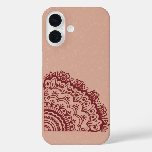 Mehndi Design Hoes voor Telefoon (Achterkant)