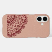 Mehndi Design Hoes voor Telefoon (Achterkant (horizontaal))